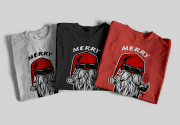 Merry Christmas vicces télapós karácsonyi férfi póló