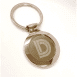 Gravírozott kör alakú kulcstartó egyedi szöveggel vagy logóval 37 mm átmérővel