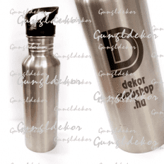 Gravírozott italtartó kulacs utazóbögre egyedi szöveggel vagy logóval 750ml