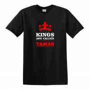 Kings are callled névre szóló koronás egyedi grafikás férfi póló