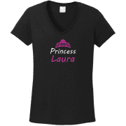 Princess névre szóló koronás egyedi grafikás női póló