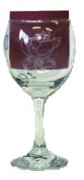 Boros pohár egyedi gravírozott szöveggel figurával vagy logóval csomagban is