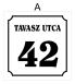 Egyedi házszámtáblák többféle anyagból