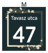 Egyedi házszámtáblák többféle anyagból