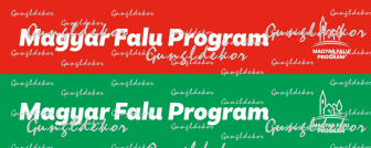 Magyar Falu Program kistelepülési üzletek kirakat matrica