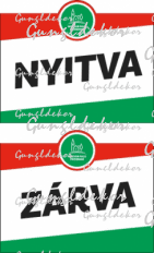 Magyar Falu Program kistelepülési üzletek nyitva zárva tábla