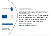 Széchenyi 2020 - C típusú tájékoztatási projekt tábla matrica
