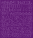1,5 cm-es öntapadós betűk-számok, lila színben