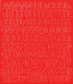 1,5 cm-es öntapadós betűk-számok, piros színben