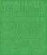 1,5 cm-es öntapadós betűk-számok, zöld színben