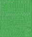2 cm-es öntapadós betűk, zöld színben