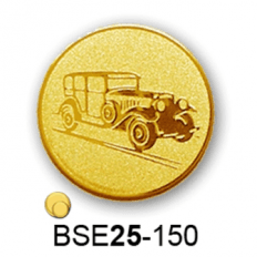 Érembetét autó veterán oldtimer BSE25-150 25mm arany