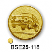 Érembetét autóverseny rally rali BSE25-118 25mm arany
