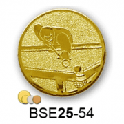 Érembetét biliárd BSE25-54 25mm arany, ezüst, bronz