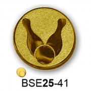 Érembetét bowling teke BSE25-41 25mm arany