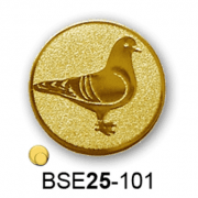 Érembetét galamb BSE25-101 25mm arany