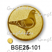 Érembetét galamb BSE25-101 25mm arany