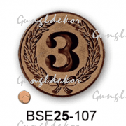 Érembetét harmadik helyezés BSE25-107 25mm bronz