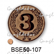 Érembetét harmadik helyezés BSE50-107 50mm bronz