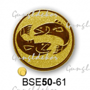 Érembetét horgászat halak BSE50-61 50mm arany