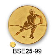 Érembetét jégkorong jéghoki BSE25-99 25mm arany