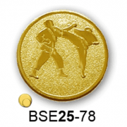 Érembetét karate küzdősport harcművészet BSE25-78 25mm arany