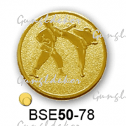Érembetét karate küzdősport harcművészet BSE50-78 50mm arany