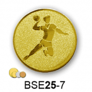 Érembetét kézilabda férfi BSE25-7 25mm arany, ezüst, bronz