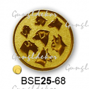 Érembetét kutya eb BSE25-68 25mm arany