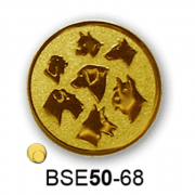 Érembetét kutya eb BSE50-68 50mm arany