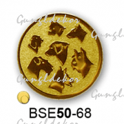 Érembetét kutya eb BSE50-68 50mm arany