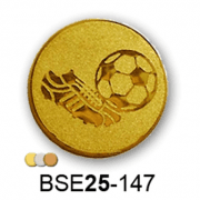 Érembetét labdarúgás foci BSE25-147 25mm arany, ezüst, bronz