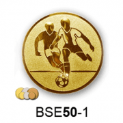 Érembetét labdarúgás foci BSE50-1 50mm arany, ezüst, bronz