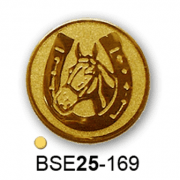 Érembetét ló lovas BSE25-169 25mm arany