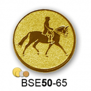 Érembetét ló lovas BSE50-65 50mm arany