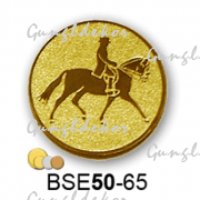Érembetét ló lovas BSE50-65 50mm arany