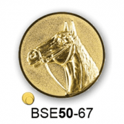 Érembetét ló lovas BSE50-67 50mm arany