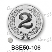 Érembetét második helyezés BSE50-106 50mm ezüst