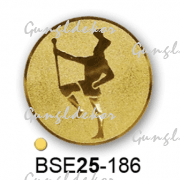 Érembetét mazsorett BSE25-186 25mm arany