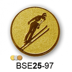 Érembetét síugrás síelés BSE25-97 25mm arany, ezüst, bronz