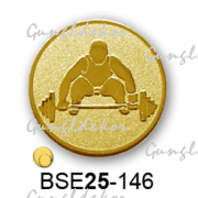 Érembetét súlyemelés BSE25-146 25mm arany