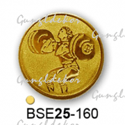 Érembetét súlyemelés BSE25-160 25mm arany