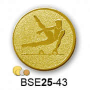 Érembetét torna BSE25-43 25mm arany, ezüst, bronz