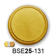 Érembetét üres gravírozható BSE25-131 25mm arany, ezüst, bronz