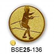 Érembetét vívás párbajtőr BSE25-136 25mm arany