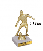 Figura labdarúgás foci márványtalppal gravírtáblával 12cm FSE-36