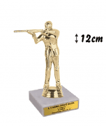 Figura lövészet márványtalppal gravírtáblával 12cm FSE-543