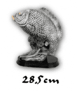 Trófea horgászat hal gravírozott táblával 28,5cm TRSE-326