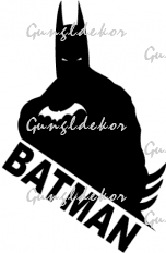Batman sziluett 2 db plottervágott autós matrica applikáló fóliával