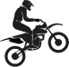 Motocross ugratás 2 db plottervágott autós matrica applikáló fóliával